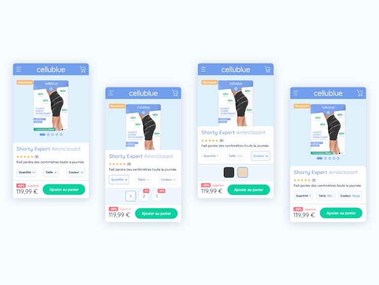 Redesign configurable product on mobile